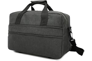 RAYKONG Ryanair Borsa da Cabina 40x20x25 cm Bagaglio da Viaggio Borsa da Cabina per Aereo a Mano Cinghia Regolabile con Rinforzo per le Spalle.(Cab-2-Nero)