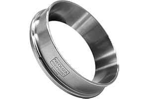 ‎NEOUZA NEOUZA lejek dozujący ze stali nierdzewnej, 53 mm, do espresso, pierścień, pasuje do Breville Barista Portafilter