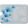 Minder® Designer Card RFID Blocking Anti Theft Secure Protector Sleeve Holder Wallet for Credit/Debit/ID/Oyster Cards - Prevent Fraud, Theft, Card Clash ~ As Seen On BBC (Blue Abstract)