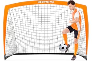 ‎HAPPY JUMP Happy Jump Fußballtor 3x2.2FT, 4x3FT, 5x3.6FT, 7x5FT Pop-Up Fußballtraining für den Garten
