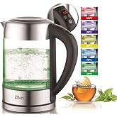 Cam su ısıtıcısı 1,7 litre | %100 BPA i&ccedil;ermez | 2200 Watt | Renk değişimli LED aydınlatma | Paslanmaz &ccedil;elik | &Ccedil;aydanlık | Sıc