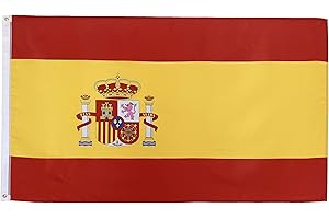 FlagScout - Spanien Flagge | 90 x 150 cm | Flaggen mit top Qualität, hochwertiger Verarbeitung und kräftigen Farben