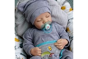 BABESIDE muñecos Reborn, Muñecas de bebé Realistas de 17 Pulgadas con Vinilo Suave Hecho a Mano (Reborn niño)