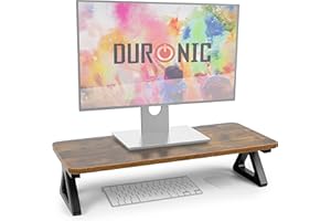 Duronic DM06-1 AO Support pour Moniteur en MDF 62 x 30 cm Rehausseur d’écran d’Ordinateur Portable LCD LED TV Permet de rehausser de 15 cm Espace de Travail Ergonomique avec Rangement