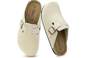 Tmaza Sabot Donna Ciabatte-Comodo Pantofole-Fibbia Regolabile al Piede Zoccoli,36-42