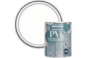 Rust-Oleum Peinture Blanche pour Portes & Fenêtres en PVC, Finition Satinée - Craie Blanche 750ml