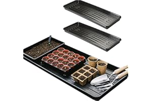 STAR SUPPLIES Strong Black Flower Plant Trays Easy To Handle Multi Use Ideal For Gardens & Greenhouses (1)