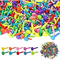 300 Fermacampioni Mini In Metallo Dorato - Per Scrapbooking, Fai Da Te E Ufficio - Foto 4