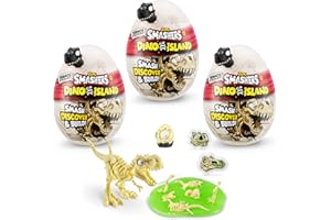 ZURU SMASHERS Dino Island, Nano Egg, Confezione da 3