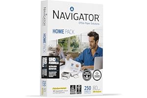 Navigator NA0001 A4 80gsm Home-Pack Universal Copy/Laser/Inkjet FSC (1 x 250 Sheets)