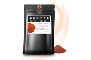 ‎GEROPP GOURMET GEROPP-GOURMET Carolina Reaper Chili Pulver im Aromabeutel, 50g | Schärfster Chili der Welt: ca. 1,5 Millionen Scoville | Gewürz für Grillen, Kochen | Feurig-scharf | Geschenk Idee