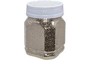MIJOMA Poudre de paillettes chatoyantes, pour la fabrication de cartes et l'embellissement, haute réflexion, paillettes colorées pour l'artisanat, la décoration murale, champagne, 115 g