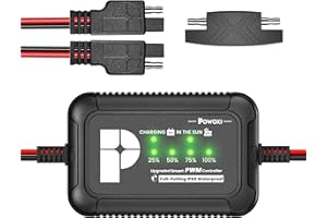 POWOXI Solar Panels Charge Controller, 8A Battery Regulator for 12V Solar Battery Charger, Solar Battery Maintainer and 12 Volt Batteries Power Kit Safe Protection