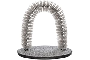 Trixie Jeu Chat Arc pour Massage et Soin du Poil 36 x 33 cm Gris