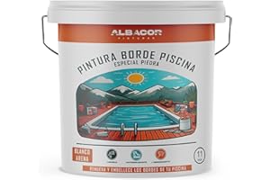 ALBACOR Pintura para bordes de piscina (Blanco Arena, 11 KIlos)
