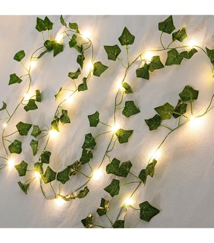 Vickerman 7er-Set Gold Glitzer Bubble Lichter – Mit Grünem Draht, 50,8 Cm Abstand | UL-zertifiziert