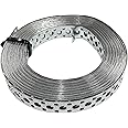 BPC Fixings Galvanised Multi-Fix Strapping, 25 mm Wide x 50 m Coil, Silver