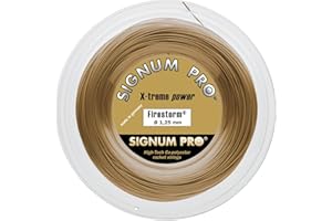 Signum Pro Firestorm - Bobina de Cuerda de Tenis, Color Dorado