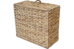 HOME-EVER Water Hyacinth Toilet Roll Holder Bathroom Multipurpose Storage Unit HE62