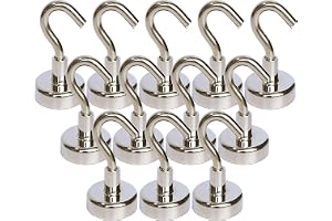 Magnetpro magnetiska krokar 8 kg supersug stark magnet neodym hängande kraftfull för dörrar, skåp, tak, armaturer, industriel