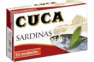 Cuca Sardinas en escabeche, 1 pack de 5 latas de 120 gr