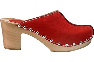 ESTRO Sabots Femme en Cuir Chaussures Hôpital Mules Femmes Sabots Orthopédiques CDL03