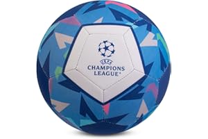 Hy-Pro Pallone da spiaggia con licenza ufficiale UEFA Champions League, in neoprene, taglia 5, UCL, impermeabile, per interni, esterni, spiaggia, giardino, leggero, antiscivolo