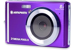 AGFAPHOTO AGFA Photo Realishot DC5200 - Kompaktowy aparat cyfrowy (21 MP, 2,4'' LCD, Zoom Digital 8X, bateria litowa)