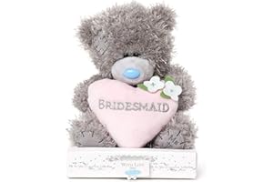 Me To You AP701043 Bridesmaid Love Heart Tatty Teddy Bear Gift,Blue,grey,pink,white