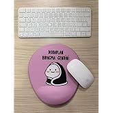 Rakkun Shop - Dobarlan Bıragma Gendini Baskılı Bilek Destekli OVAL Mouse Pad (lila)