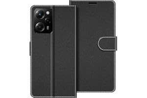 COODIO Funda para Xiaomi Poco X5 Pro 5G, Magnético Funda con Tapa para Xiaomi Poco X5 Pro 5G, Negro