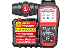 ‎AUTEL Autel MaxiTPMS TS508WF TPMS Programmiertool, 2025 WiFi Ver. von TS508 TS501Pro TS408S, Programm MX-Sensor, Zurücksetzen/Lernen/Aktivieren Alle RDKS Sensoren, TPMS Scan-Werkzeug DTCs Lesen/Löschen