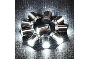 LIHAO 10pcs Led Mini Lights, LED Lights for DIY Hand Craft, Tiny Lights Battery Powered for Paper Lanterns Lights, Balloons, Party Decoration Supplies - White