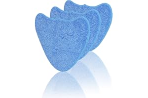 GFRED 3 Pack Microfiber Steam Mop Head Pads Replacement, Compatible With Vax Steamer Cleaner Mop Pads S85-CM, S86-SF-P, S86-SF-T, S86-SF-C,S86-SF-CC, S2ST, S2S, VRS29M, VRS26