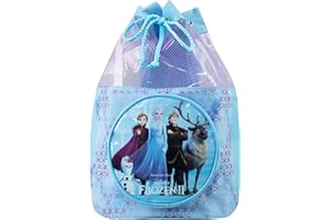 Disney Frozen Bolsa de natación Niñas Anna y Elsa Piscina de Playa Mochila con cordón de natación Azul