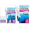 Clearblue Advanced Digital Ovulation Tests, 1 Digital Holder and 10 Ovulation Tests + Rapid Detection Pregnancy Test - Result As Fast As 1 Minute