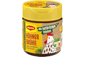 ‎MAGGI MAGGI Hühner Brühe, Universal-Würzmittel mit natürlichen Zutaten, 1er Pack (1 x 92g)
