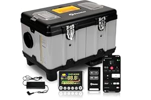 ‎SUNSTER Sunster 12/24V &110-240V Diesel Luftheizung, 8KW Diesel Standheizung mit 6L Tank, Bluetooth App, Automatischer Start&Stop, Lüftungsmodus, Dieselheizung für LKW, Transporter