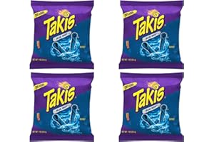 CYNGERT 4x Takis Blue Heat je 28.4g Hot Chilli Pepper Tortilla Chips aus Mexiko
