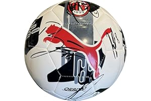 AC MILAN Pallone Bianco Ufficiale Autografato Firmato Giocatori A.C. Milan