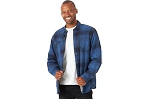 Wrangler Authentics męska koszula z długim rękawem i podszewką Sherpa