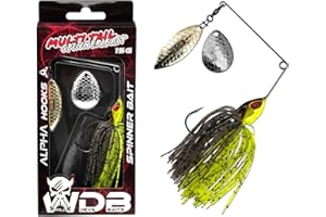 ‎ANGEL-BERGER Wild Devil Baits Multi Tail Spinnerbait Spinner Bait Kunstköder Spin Jig Angelköder Barsch Hecht Zander