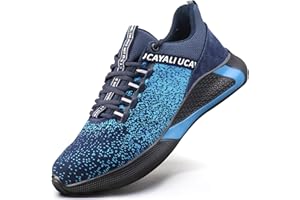 UCAYALI Scarpe Antinfortunistica Uomo Donna Leggere Scarpe da Lavoro con Punta in Acciaio Traspiranti Sportive Sicurezza Scarpe Gr.35-48