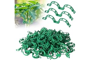 ABOHU 100 Pezzi Giardino Piante Clip di Supporto, Pomodoro Verdure Clip di Fissaggio, Clip di Sostegno per Piante per Sostegno Pomodori, Peperoni, Vite Piante e Fiori da Coltivare in Modo