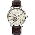 Zeppelin Unisex Chronograph Quartz Watch with Leather Strap 7666-5