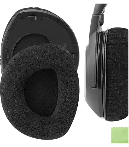 Kit Cuscinetti Auricolari E Fascia Per Sennheiser RS/HDR160/170/180 – Ricambio In Tessuto E Schiuma, Migliora Comfort E Suono