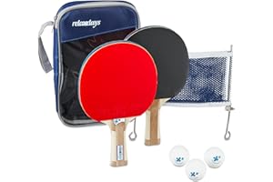 Relaxdays Table Tennis Racket Set 3 Stars.
