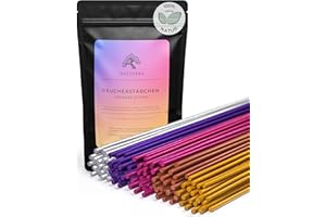 ‎INCENSERA Räucherstäbchen Set - 100 Incense Sticks (5x20) - Sandelholz, Lavendel, Weihrauch, Myrrhe & Salbei - Perfekt für Meditation, Yoga, Chakren, Rauhnächte - Weihrauch Stäbchen Entspannung