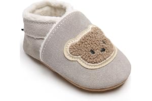 ICEUNICORN Scarpe Primi Passi Bimba Bimbo Invernali Scarpine Primi Passi Bambina Scarpine in Pelle Bambino Calda Fodera Pantofole Bambini