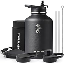 Coperchio Con Cannuccia Per Borraccia Coolflask - Tappo Flip Top Senza BPA - Foto 12